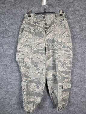 US Air Force Pants Womens 6XS ABU Tiger Stripe Camo Cargo Button Fly Ripstop
